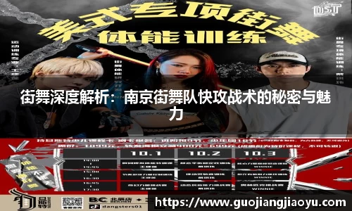 街舞深度解析：南京街舞队快攻战术的秘密与魅力